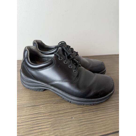 Dansko Walker Smooth Leather Shoes Men's Size 42 US 8.5-9 Black Work Oxfords - Picture 1 of 7